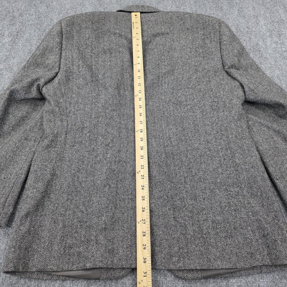 Gianfranco Ruffini Blazer Mens 42R Gray Herringbone Camel Hair Blend Italy Made - Picture 8 of 16